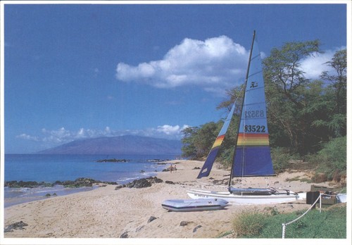 Vintage 1996 wailea beach maui - beach,