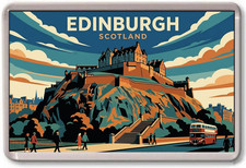 FRIDGE MAGNET - EDINBURGH -