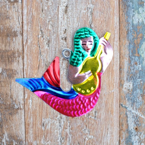 Mexican tin decoration - tin,