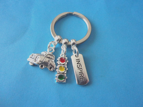 Driving instructor keyring - driving,