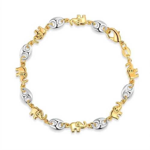 18k gold two tone - 18k, elephant
