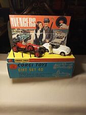 RARE Corgi Gift Set 40 The Avengers Set complete in Replacement Box