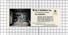Wylie & Lochhead Ltd Glasgow - 1904 Small Advert