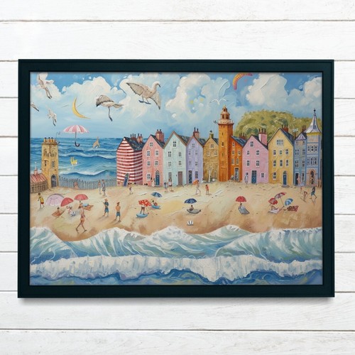 Seaside wall art print - wall,