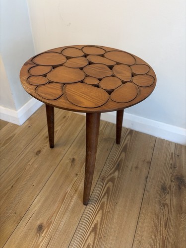 Wooden side table round - round, coffee