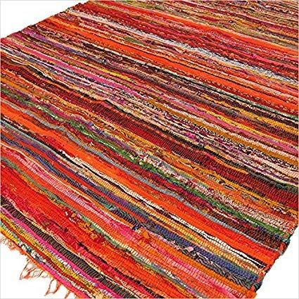 152 90cm luxury rag rug - rag,