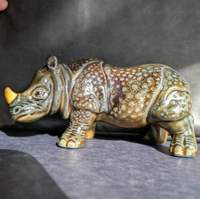 Rare Large Size Szeiler Green Rhino