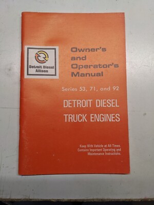 Detroit diesel truck - truck, engines