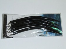 5 x Black Gummi Mack eel lures