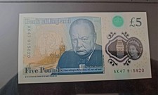 BANK OF ENGLAND £5 AK47 RARE