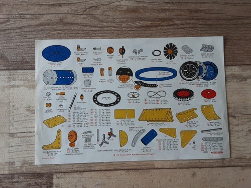 Meccano 1973 spare parts - spare,
