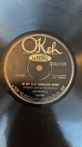 Rare 78rpm record tubize - 78rpm, v+,