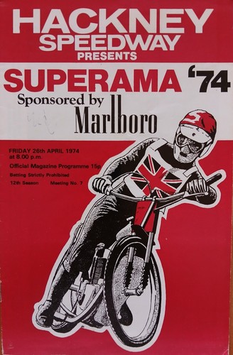 Hackney speedway programme - speedway,