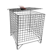 New Black Wire Square Dump Bin