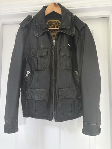 Superdry men leather jacket - superdry,