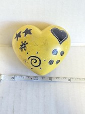 Vintage Hand-Carved Yellow