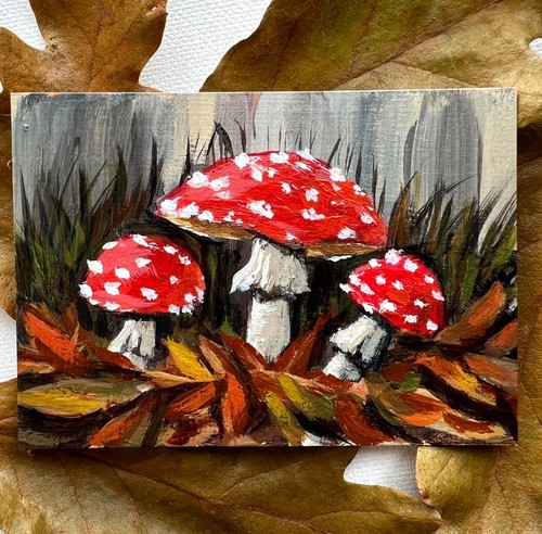 Autumn toadstools original - toadstools,