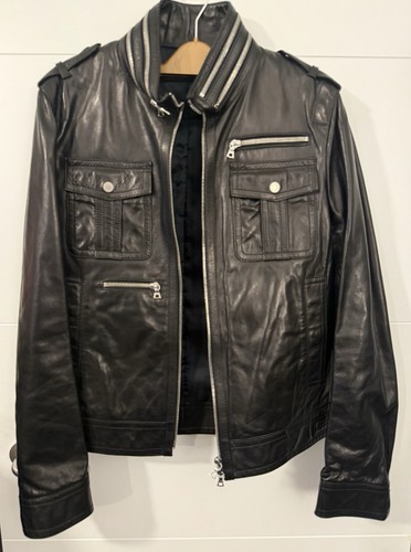 Neil barrett leather jacket - barrett,