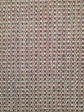 Sisal rug - 2.5m X 720cm - Champagne Red Design - Rubber Backed - Edged In Black