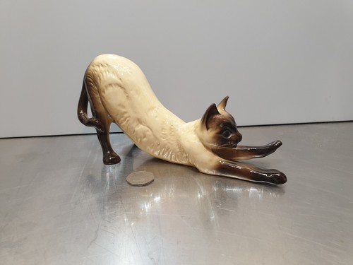 Porcelain siamese cat vintage - porcelain,