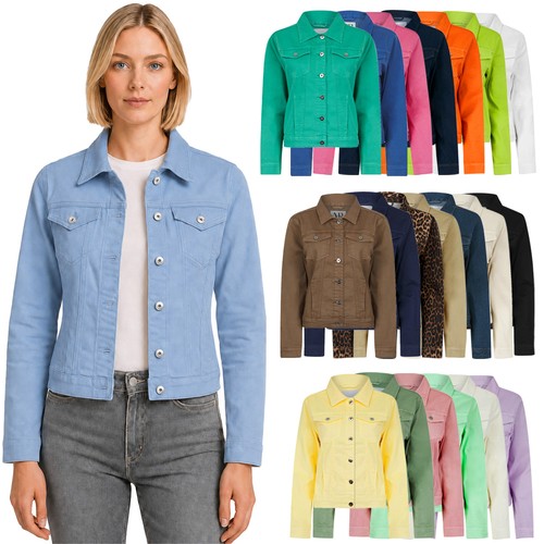 Women denim jean jacket - women's,