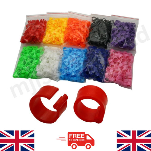 100pcs 8mm bird leg rings - bird,