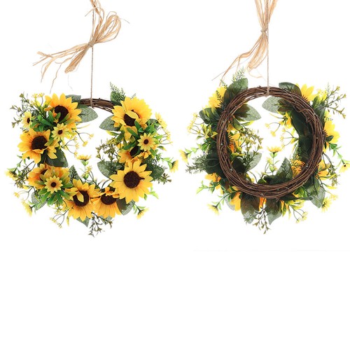 Sunflower wreath front - front, door