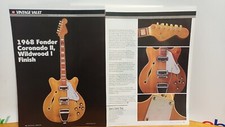 1968 FENDER CORONADO II WILDWOOD GUITAR VINTAGE VAULT REVIEW POSTER 11 X 8.5