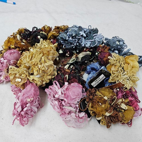 Chiffon rose hair scrunchies - rose,