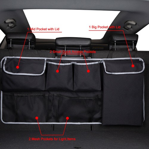 Car rear trunk organizer seat - trunk,