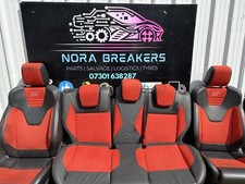 Ford Fiesta Mk7 ST Interior Seats Set RED Black Recaro 2013 2014 2015 2016 2017 