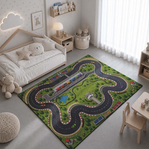 Racing track child - racing, mat
