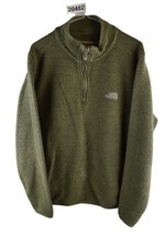 WEIRD FISH Green Macaroni Jumper size L Mens 1/4 Zip Pullover Casual Outdoors