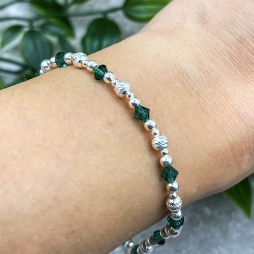 Sterling silver emerald green - sterling,