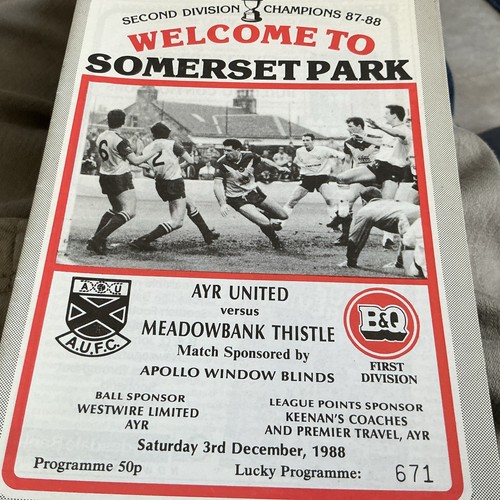 Ayr united meadowbank - united, v