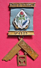 Masonic Past Master's Jewel Lodge of Unanimity No 4327 sterling silver WM PM