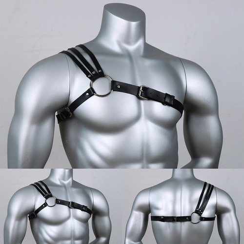For men straps leather - leather, chest