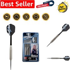 Phil Taylor Power Silverlight 24g Steel Tip Dart Set - Stylish Beginner Kit