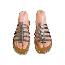Moroccan leather sandals handmade size UK5.5 ( 38.5 ) NATURAL TAN 