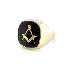 9ct Yellow Gold Masonic Square