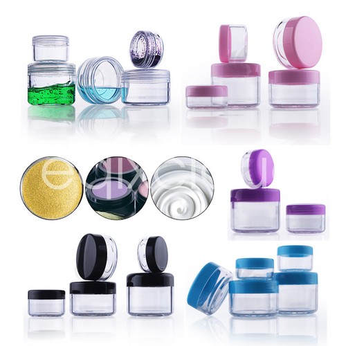 Empty travel cosmetic jar pot - travel,