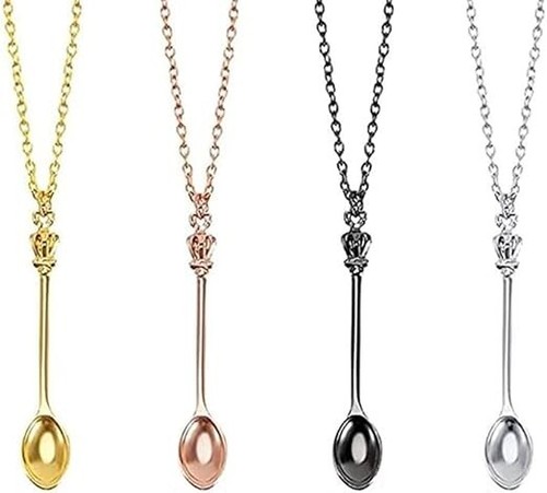 Pieces spoon necklace charm - pieces,