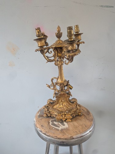 Brass french mantle - brass,