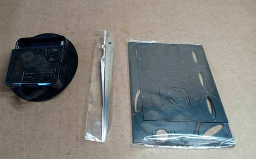 Wall clock large frameless - 3d,