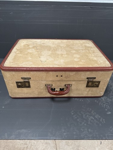 Vintage suitcase cream - vintage,