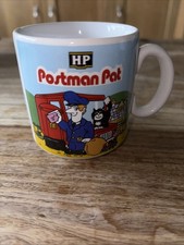 Vintage 1992 Postman Pat Mug. Hp Cup Woodland Animation Jess The Cat & Van