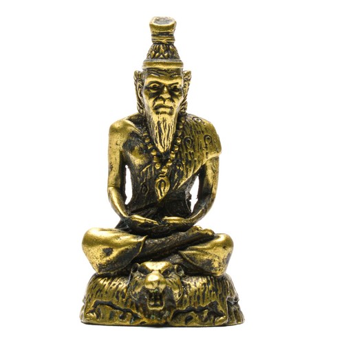 Chinese brass seated buddhist - brass,