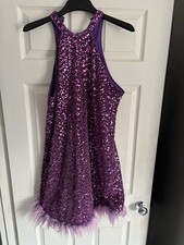 Stunning Purple Sequin Halter