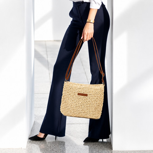 Women straw crossbody - women, bag