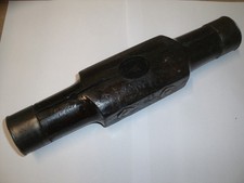 Vintage caulking mallet head 12-1/4" long. 2" wide faces Shipwright tool